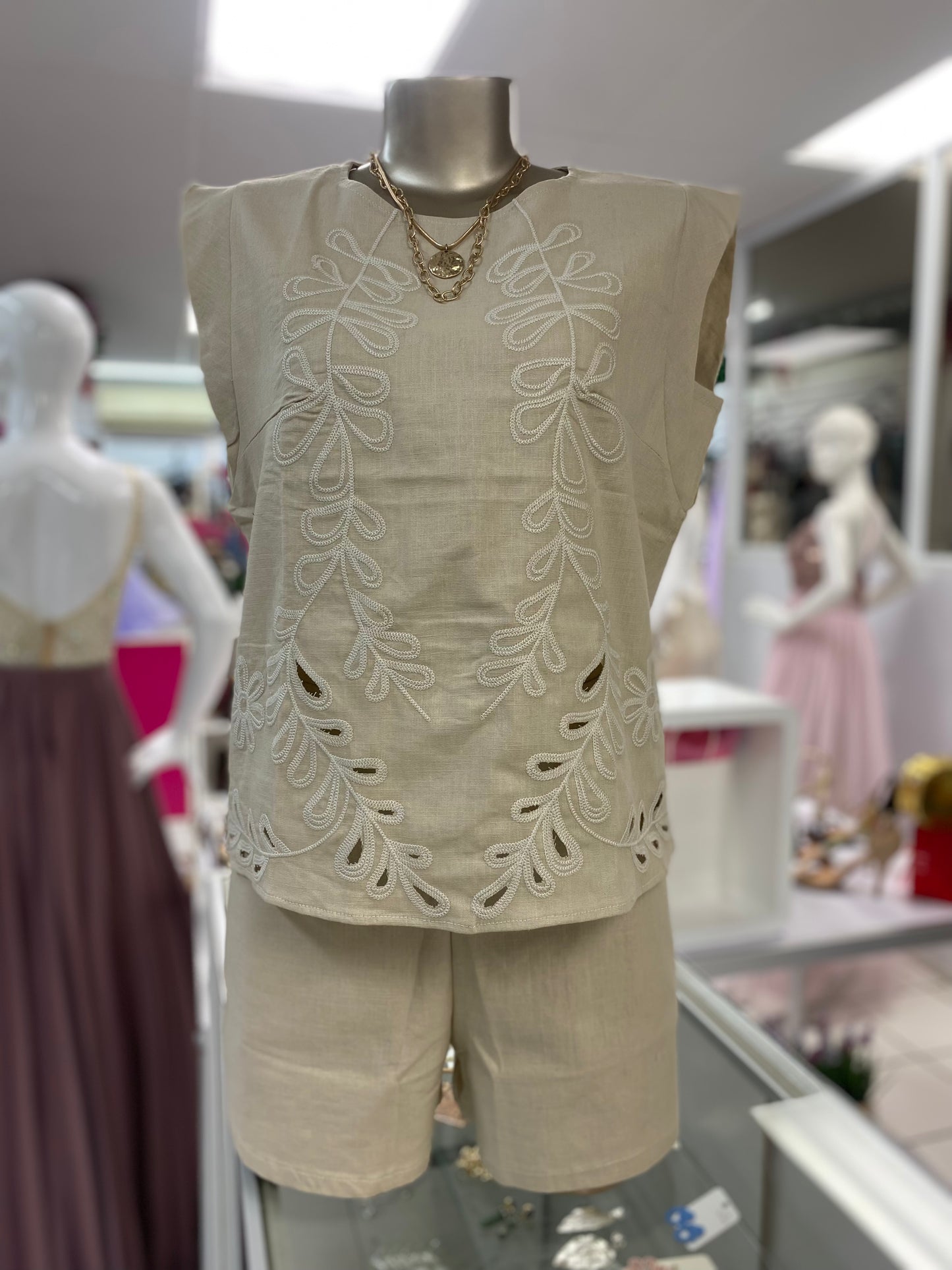 Beige Cotton Set
