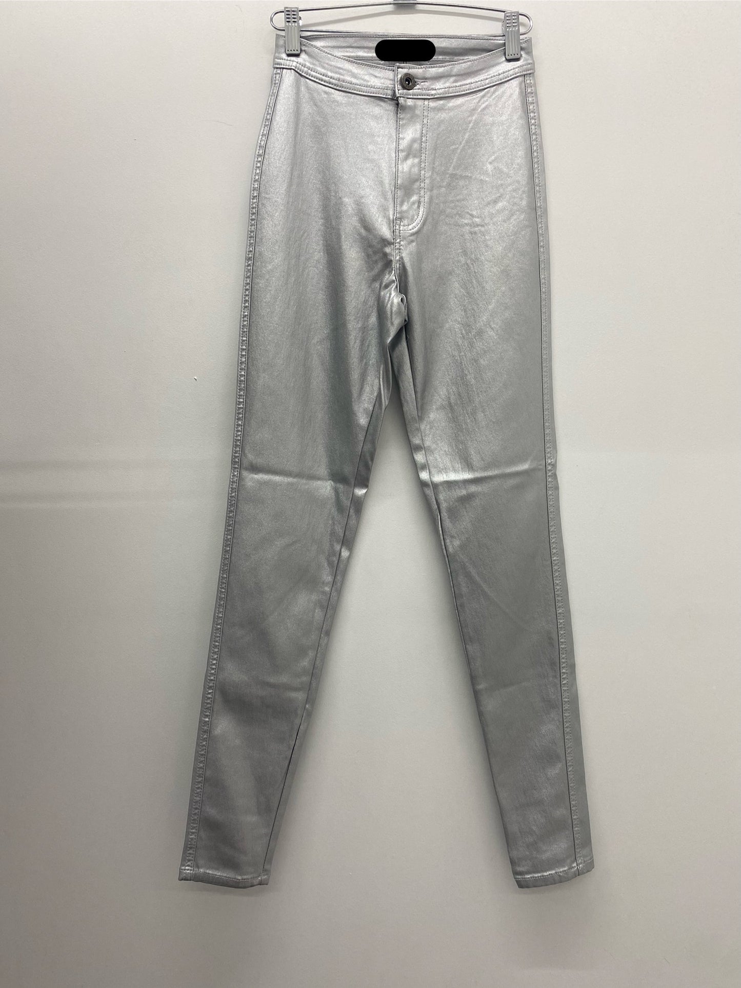 Metallic Skinny Long Pants