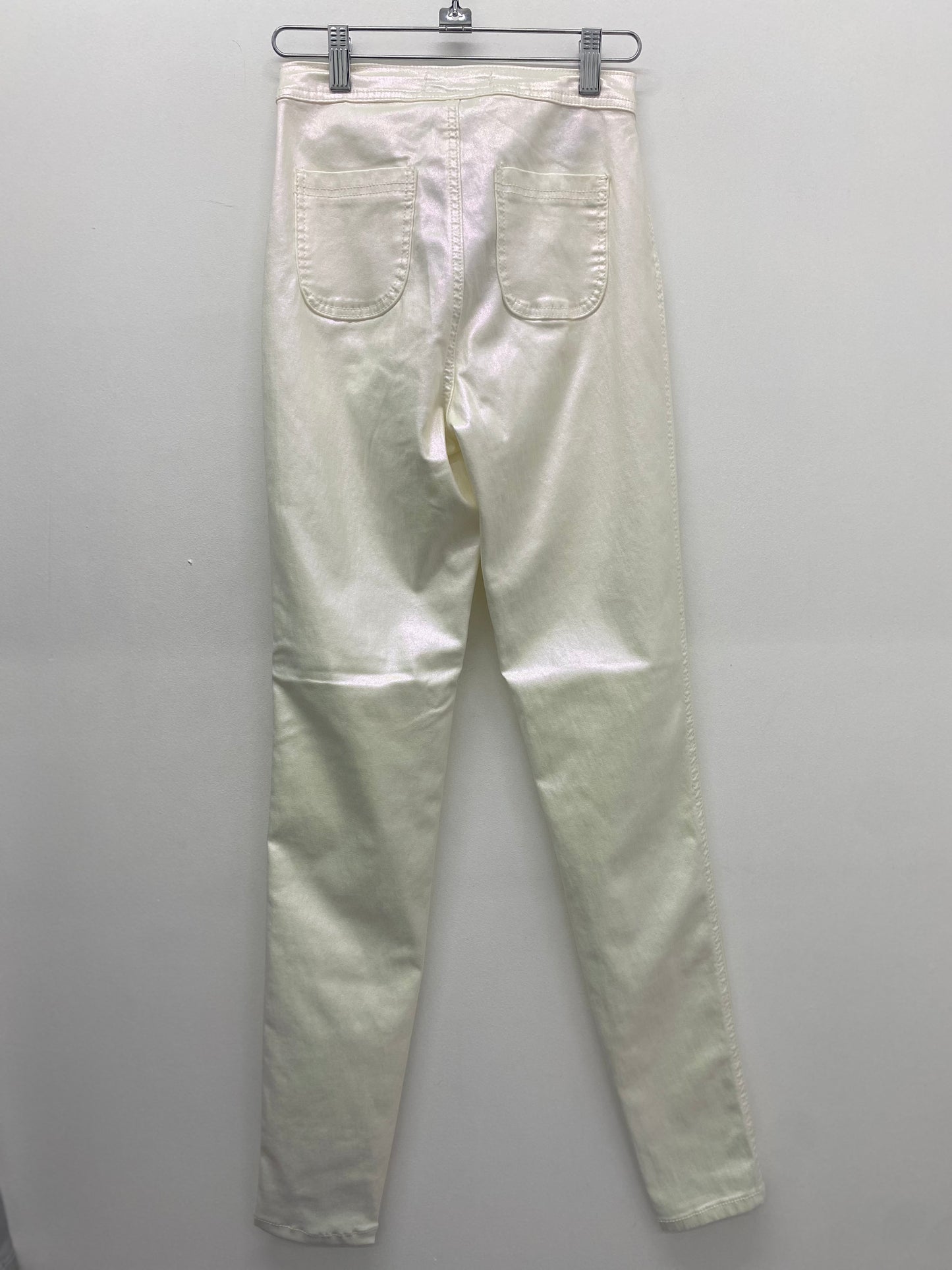 Metallic Skinny Long Pants