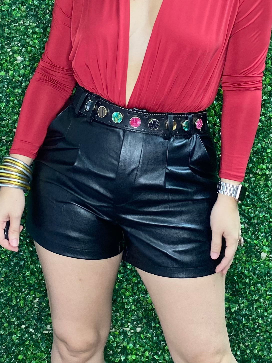 Leather Short w/Belt