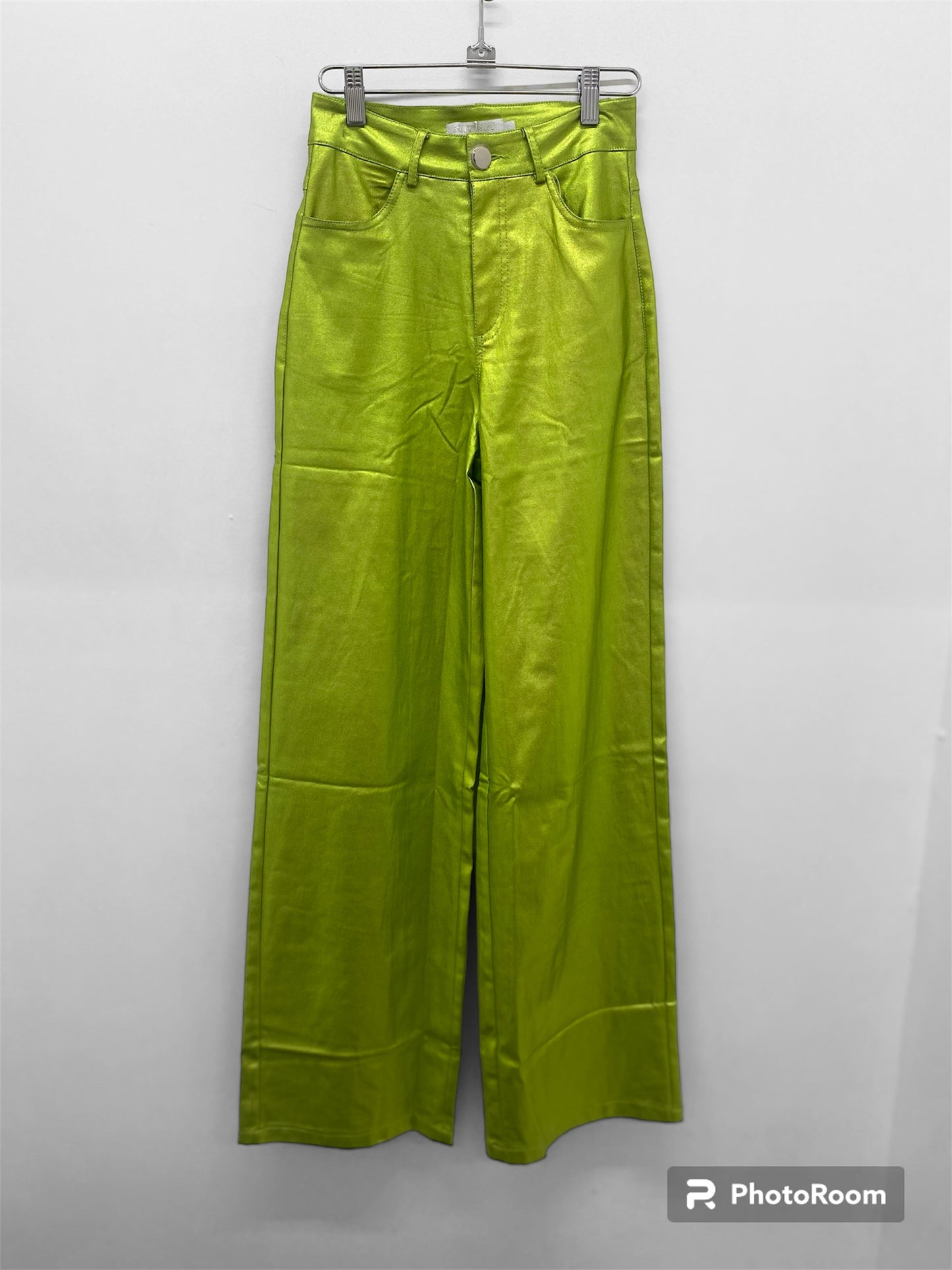 Lemon Metallic Pants