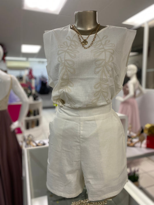 Bone white Cotton Set