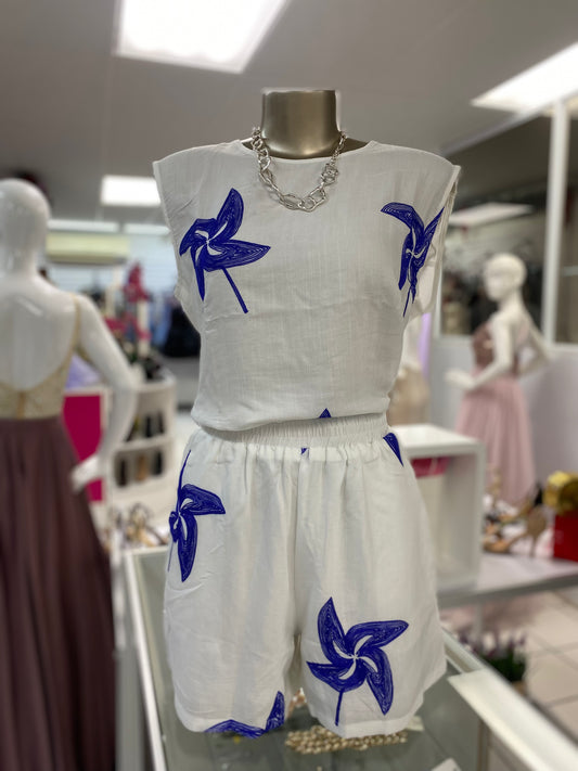 White & Blue Set