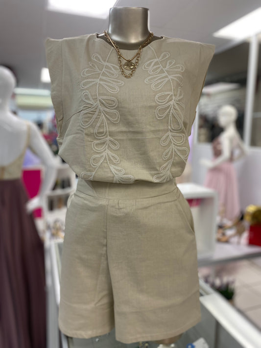 Beige Cotton Set